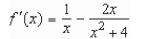 <strong>Find the derivative of the function </strong> A) B) C) D) E)