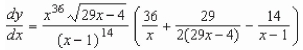 <strong>Use logarithmic differentiation to find the derivative of </strong> A) B) C) D) E)