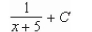 <strong>Find the indefinite integral of </strong> A) B) C) D) E)