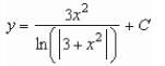 <strong>Use integration to find a general solution of the differential equation </strong> A) B) C) D) E)