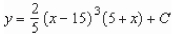 <strong>Use integration to find a general solution of the differential equation . </strong> A) B) C) D) E)