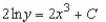 <strong>Solve the differential equation. </strong> A) B) C) D) E)