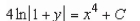 <strong>Solve the differential equation. </strong> A) B) C) D) E)