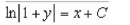 <strong>Solve the differential equation. </strong> A) B) C) D) E)