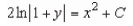 <strong>Solve the differential equation. </strong> A) B) C) D) E)