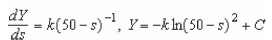 <strong>Write and solve the differential equation that models the following verbal statement: The rate of change of with respect to is proportional to </strong> A) B) C) D) E)