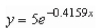 <strong>Find the exponential function that passes through the two given points. Round your values of C and k to four decimal places. </strong> A) B) C) D) E)