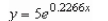<strong>Find the exponential function that passes through the two given points. Round your values of C and k to four decimal places. </strong> A) B) C) D) E)