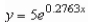 <strong>Find the exponential function that passes through the two given points. Round your values of C and k to four decimal places. </strong> A) B) C) D) E)