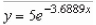<strong>Find the exponential function that passes through the two given points. Round your values of C and k to four decimal places. </strong> A) B) C) D) E)