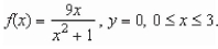<strong>Find the area of the region bounded by the graphs of the function Round your answer to three decimal places.</strong> A)20.723 B)11.182 C)6.238 D)10.362 E)22.364