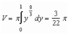 <strong>Set up and evaluate the integral that gives the volume of the solid formed by revolving the region bounded by about the -axis.</strong> A) B) C) D) E)