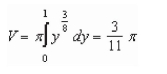 <strong>Set up and evaluate the integral that gives the volume of the solid formed by revolving the region bounded by about the -axis.</strong> A) B) C) D) E)