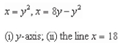 <strong>Find the volume of the solid generated by revolving the region bounded by the graphs of the equations about the given lines. </strong> A) B) C) D) E)