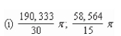 <strong>Find the volume of the solid generated by revolving the region bounded by the graphs of the equations about the given lines. </strong> A) B) C) D) E)