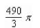 <strong>Find the volume of the solid generated by revolving the region bounded by the graphs of the equations about the line </strong> A) B) C) D) E)
