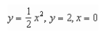 <strong>Find the volume of the solid generated by revolving the region bounded by the graphs of the equations about the line </strong> A) B) C) D) E)