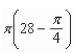 <strong>Find the volume of the solid generated by revolving the region bounded by the graphs of the equations about the line </strong> A) B) C) D) E)
