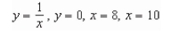 <strong>Find the volume of the solid generated by revolving the region bounded by the graphs of the equations about the axis. </strong> A) B) C) D) E)