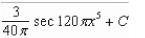 <strong>Find the indefinite integral </strong> A) B) C) D) E)