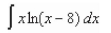 Find the indefinite integral.  