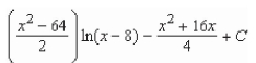 <strong>Find the indefinite integral. </strong> A) B) C) D) E)