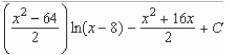 <strong>Find the indefinite integral. </strong> A) B) C) D) E)