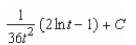 <strong>Find the indefinite integral. </strong> A) B) C) D) E)