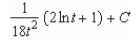 <strong>Find the indefinite integral. </strong> A) B) C) D) E)