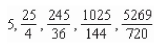 <strong>Write the first five terms of the sequence of partial sums. </strong> A) B) C) D) E)
