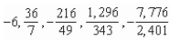<strong>Write the first five terms of the sequence of partial sums. </strong> A) B) C) D) E)