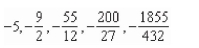 <strong>Write the first five terms of the sequence of partial sums. </strong> A) B) C) D) E)