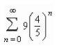 <strong>Find the sum of the convergent series. </strong> A)4 B)36 C)9 D)27 E)45