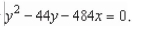 <strong>Find the directrix of the parabola given by </strong> A) B) C) D) E)