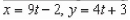 Write the corresponding rectangular equation for the curve represented by the parametric equation by eliminating the parameter.