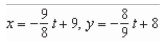 <strong>Use the result, the set of parametric equations for the line passing through and to find a set of parametric equations for the line passing through </strong> A) B) C) D) E)