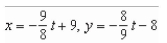 <strong>Use the result, the set of parametric equations for the line passing through and to find a set of parametric equations for the line passing through </strong> A) B) C) D) E)