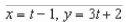<strong>Find a set of parametric equations for the rectangular equation </strong> A) B) C) D) E)