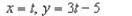 <strong>Find a set of parametric equations for the rectangular equation </strong> A) B) C) D) E)