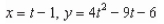 <strong>Find a set of parametric equations for the rectangular equation </strong> A) B) C) D) E)