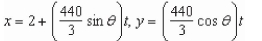 <strong>The parametric equations for the path of a projectile launched at a height h feet above the ground, at an angle with the horizontal and having an initial velocity of feet per second is Given by .The center field fence in a ballpark is feet High and feet from home plate.The ball is hit 2 feet above the ground.It leaves the bat at an angle Of degrees with the horizontal at a speed of 100 miles per hour as shown in the figure.Write a set Of parametric equations for the path of the ball. </strong> A) B) C) D) E)