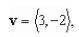 The vector v and its initial point is given.Find the terminal point. , initial point