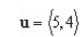 Find the unit vector in the direction of u.  