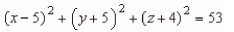 <strong>Find the standard equation of a sphere that has diameter with the end points given below. (3, -2, 4), (7, 12, 4)</strong> A) B) C) D) E)