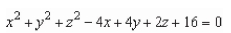 <strong>Complete the square to write the following equation in the standard form for a sphere. </strong> A) B) C) D) E)