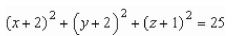 <strong>Complete the square to write the following equation in the standard form for a sphere. </strong> A) B) C) D) E)