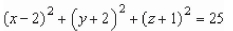 <strong>Complete the square to write the following equation in the standard form for a sphere. </strong> A) B) C) D) E)
