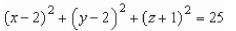 <strong>Complete the square to write the following equation in the standard form for a sphere. </strong> A) B) C) D) E)