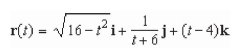 Find the domain of the vector-valued function given below.  