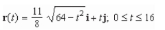 <strong>Represent the following curve by a vector-valued function. </strong> A) B) C) D) E)
